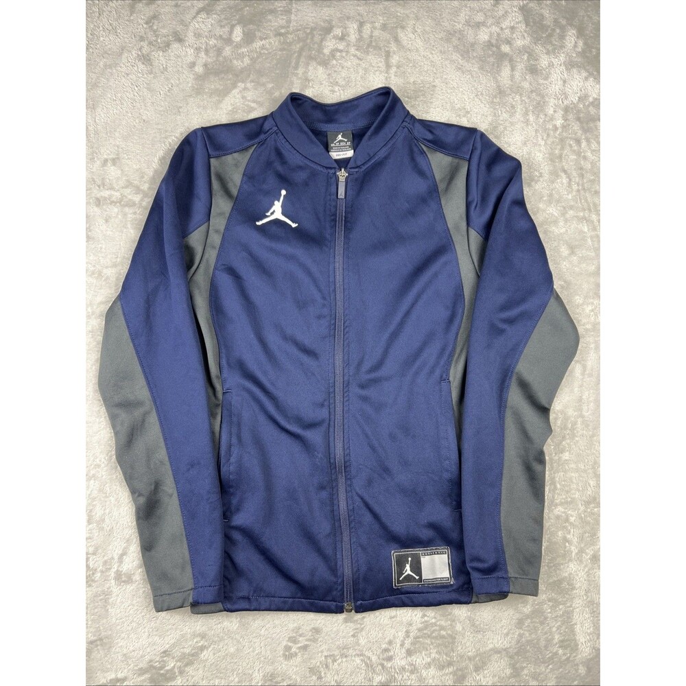 Jordan Jumpman Track Jacket XS NavyBlue Gray Dri-Fit Micheal Jordan
